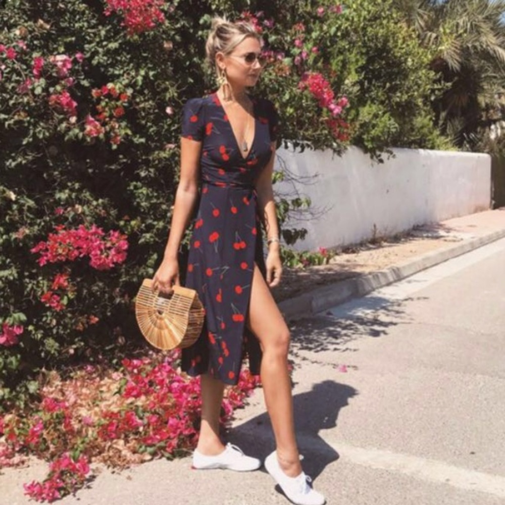 Realisation Par Teale Dress in Cherry